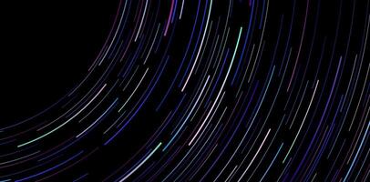Abstract colorful radial striped futuristic lines on black backgrounds for website pages headers, web banner, ecommerce signs retail shopping, advertisement business agency elements, social media post vector