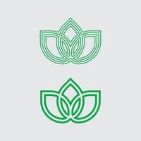Geometric logo stock icon illustration tree leaf vector