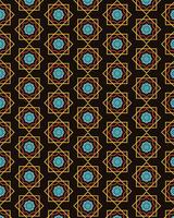 Islamic ornament pattern design with Ramadan theme in neon colors. vector