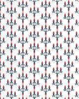 Lamp ornament pattern design in the shape of a tuning fork. vector