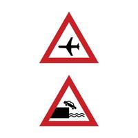 Modern safety or warning element design illustration vector