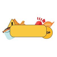 safety or warning element design vector