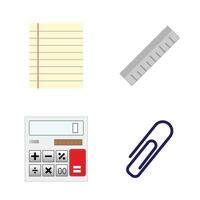 Modern office element design vector