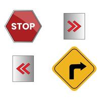 Modern safety or warning element design vector