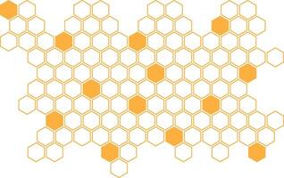 modern simple abstract light orange color creative honeycomb polygon pattern that can be used as a background or texture vector
