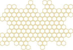 modern simple abstract orange color creative geometric hexagon honeycomb polygon pattern that can be used as a background or texture vector
