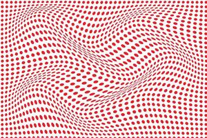 simple abstract red color small polka dot wavy pattern lot of dots on it with a pattern of dots that can be used as a background or texture vector