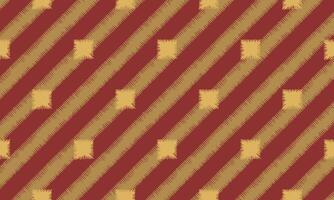 Crafted hand drawn brush line abstract stripe pattern in red and gold, Japanese and ethnic folk wood carving, engraving texture surface background, simple graphic for wrapping paper, textile, vector