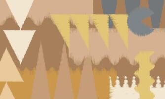 Cute and fun hand draw brush line abstract tribal freeform and geometric shapes background, Japanese and ethnic folk wood carving, engraving, weaving texture surface decoration graphic for textile, vector
