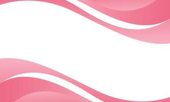 Abstract pink and white curve background with wave shapes vector