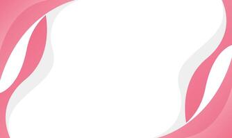 Abstract pink and white background. Pink beauty dynamic wallpaper with wave shapes vector