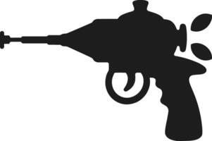 Water Gun Silhouette Icon for Fun and Summer Activities vector