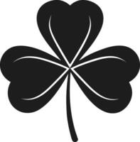 Stylized Shamrock Clover Silhouette for St. Patrick's Day vector