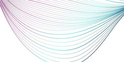 Blue and violet wavy lines abstract elegant background vector