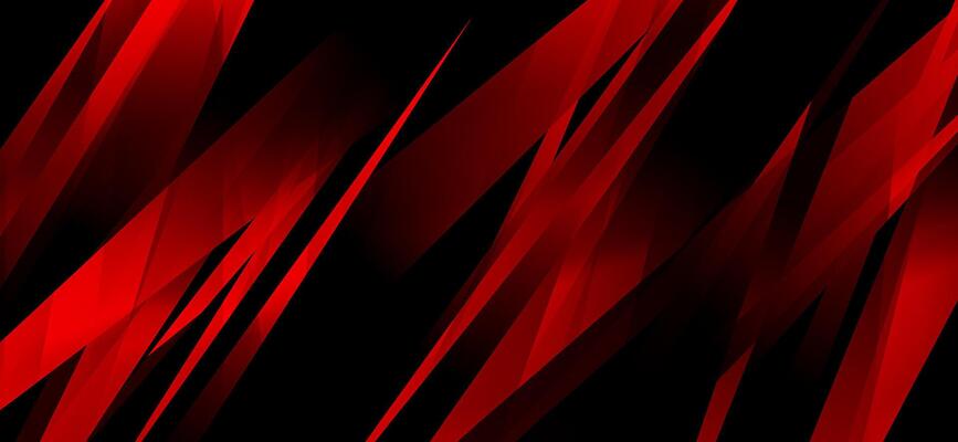 Black and red glossy stripes abstract hi-tech background