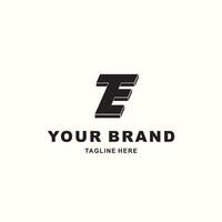 logo combining the letters T and E vector