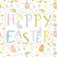 Card happy easter. Print for easter vector