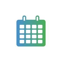 Stylish Calendar UI Icon vector