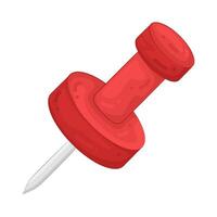 red push pin vector