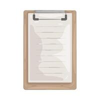 clipboard with paper vector