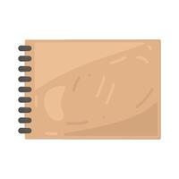 Illustration of a sketchbook vector