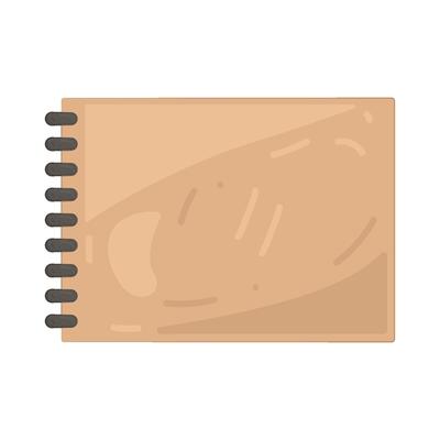 Illustration of a sketchbook