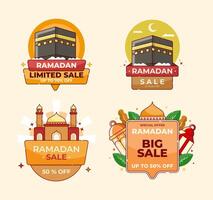 set of template ramadan sale. can be used for business purpose vector