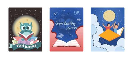 World Book Day.Read books to increase insight and knowledge. vector