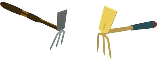 Two different types of tools are shown in this illustration vector