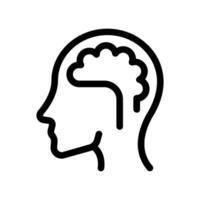 A clean and simple icon for mind, brain vector