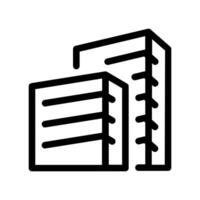 A clean and simple icon for apartment building vector