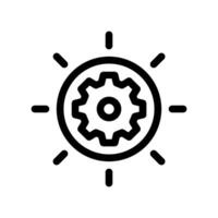 A clean and simple icon for sun, setting vector
