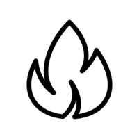 A clean and simple icon for flame vector