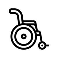 A clean and simple icon for wheelchair vector