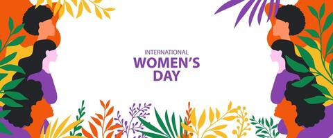 international women's day background with copy space for text vector