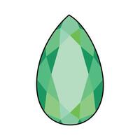 illustration of Emerald stone vector