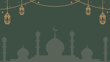 Flat design ramadan kareem background, vector