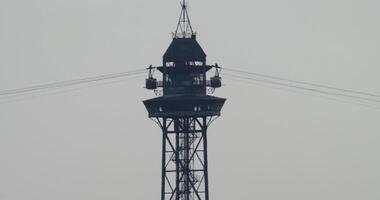 A tower with a clock on top of it video