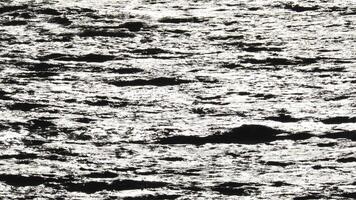 A black and white photo of a person standing in the water video