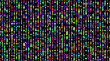 A pattern of squares in different colors video
