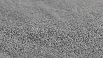 closeup loopable background of gray soft cotton towel video