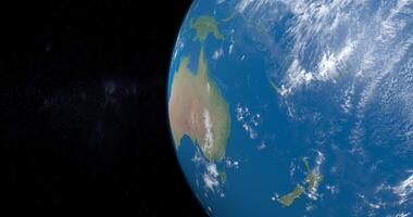 Polynesia, Micronesia and Melanesia in planet earth, view from outer space video