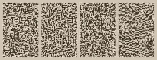 Background design featuring organic, abstract Turing style line patterns vector