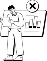 A glyph illustration of a character having data error vector
