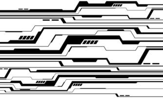 Abstract black circuit board technology lines electronics elements computer digital on white background vector