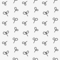 Abstract seedling pattern. Doodle Background of Small Plants vector