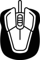 mouse with a white handle vector