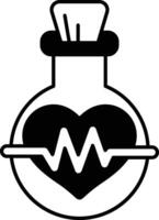 cartoonish bottle with a heart on it vector