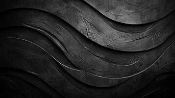 Dark Wavy Textured Background with Cracked Abstract Patterns photo
