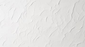White Textured Plaster Wall Background with Abstract Patterns photo